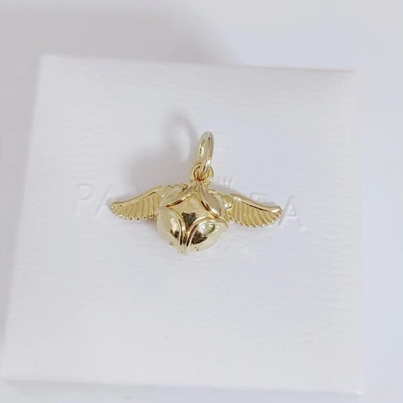 Pandora Harry Potter, Golden Snitch Pendant Gold Plated with box - Picture 3 of 9